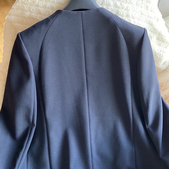 O’2nd Stunning Dark Blue Leather Like Combination Jacket New With Tags - Picture 5 of 14